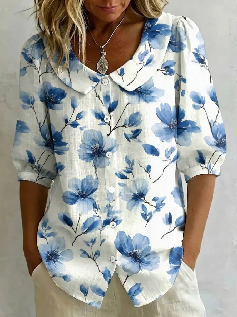 Damen Print-Top mit 3D-Effekt