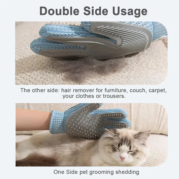 2-in-1 Pflegehandschuh für Haustiere