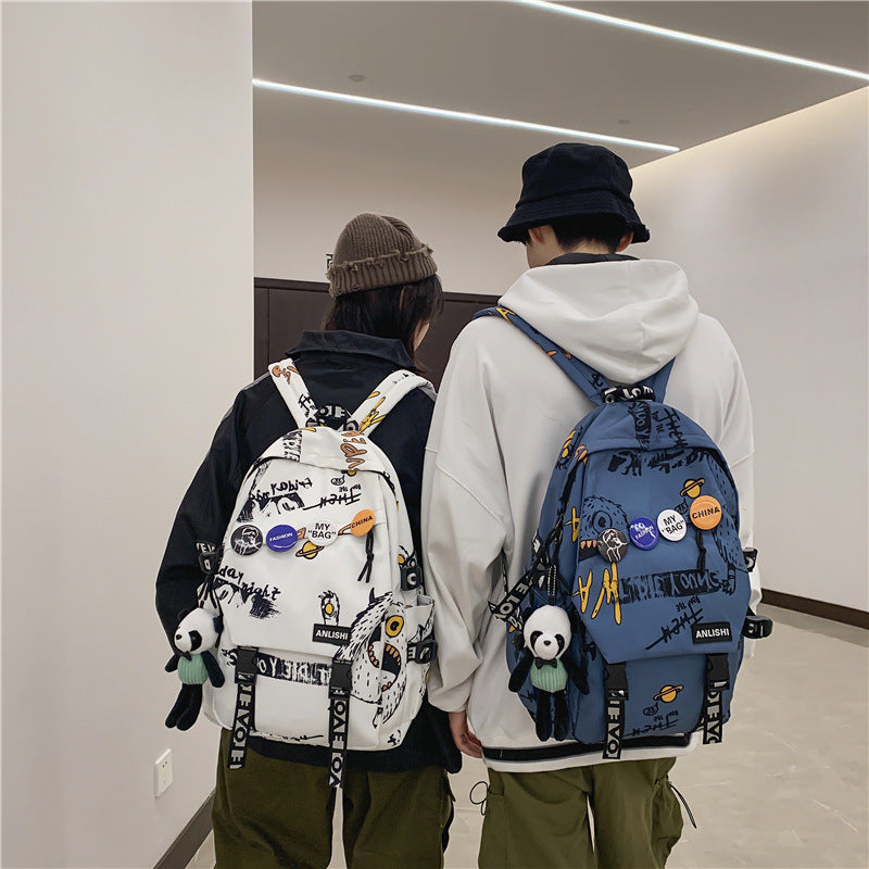 Grosse Grafitti-Rucksacktasche – Bild 6 | LuxeStyle