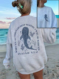 Damen Hoodie mit Herz-Print