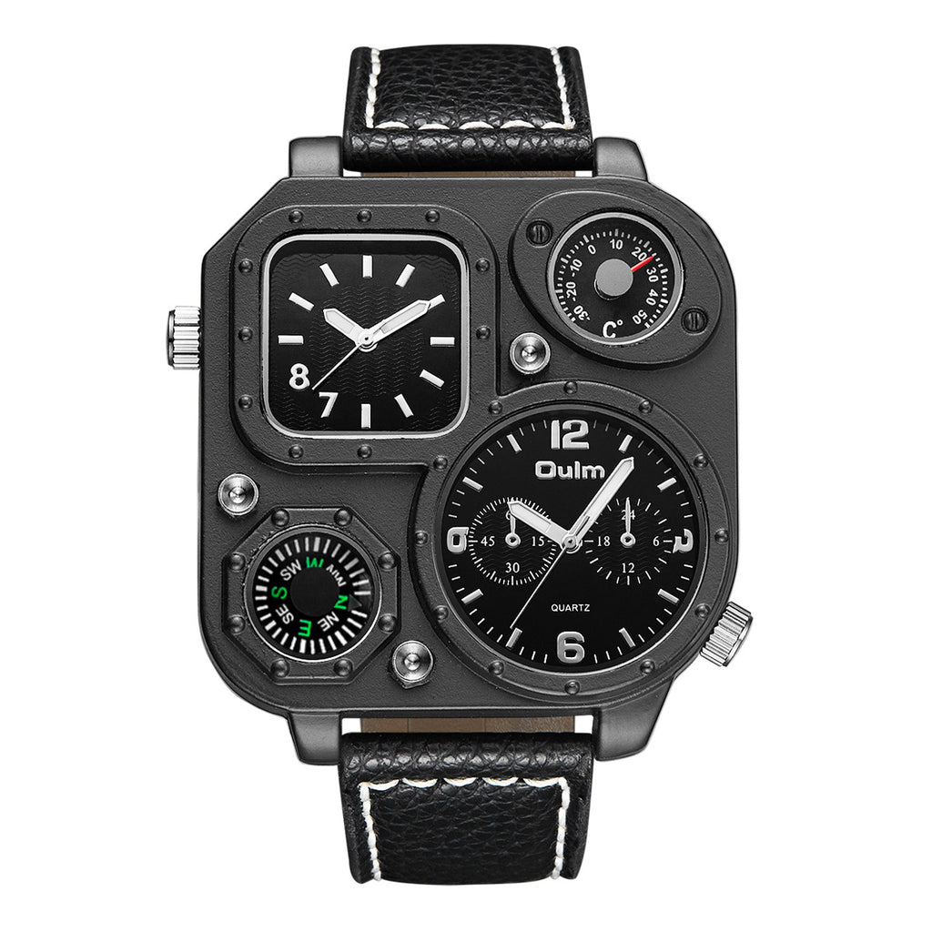 Quadratische Herren-Sportuhr mit Dual-Display – Bild 4 | LuxeStyle