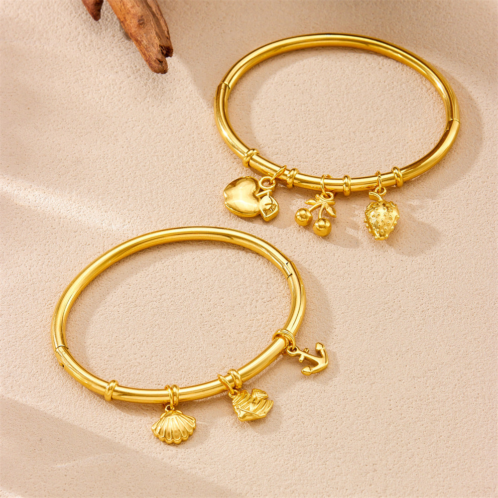 Runder Edelstahl-Armband – Bild 8 | LuxeStyle