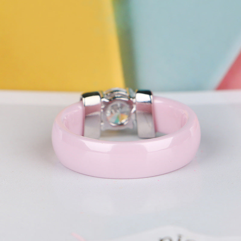 Keramikring mit Diamant-Einlage – Bild 3 | LuxeStyle