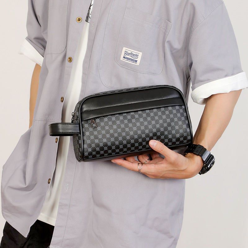 Herren Clutch Vintage Druck Tasche
