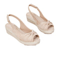 Platform Espadrille Sandalen mit Knöchelriemen