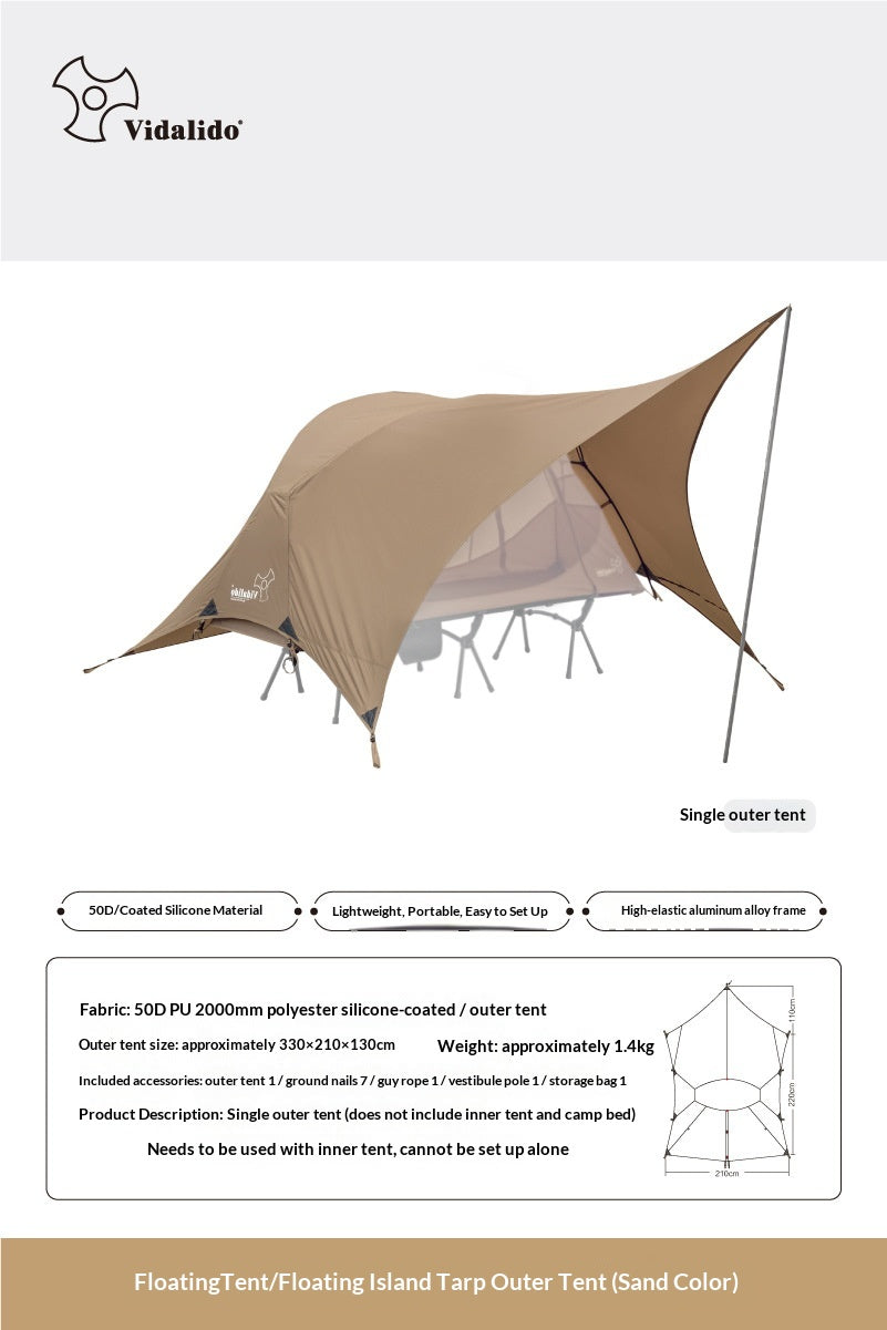 Leichtes Einzelpersonenzelt für Outdoor