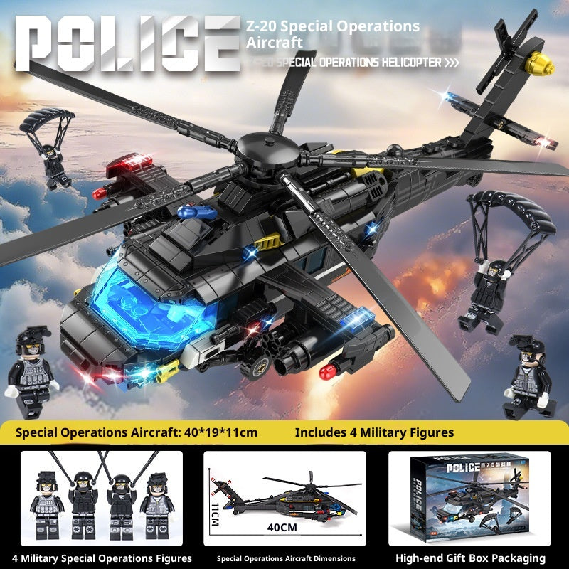 SWAT Helikopter Bausteine-Set