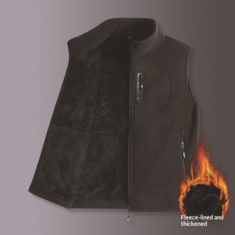 Herren Fleece-Weste mit Fütterung