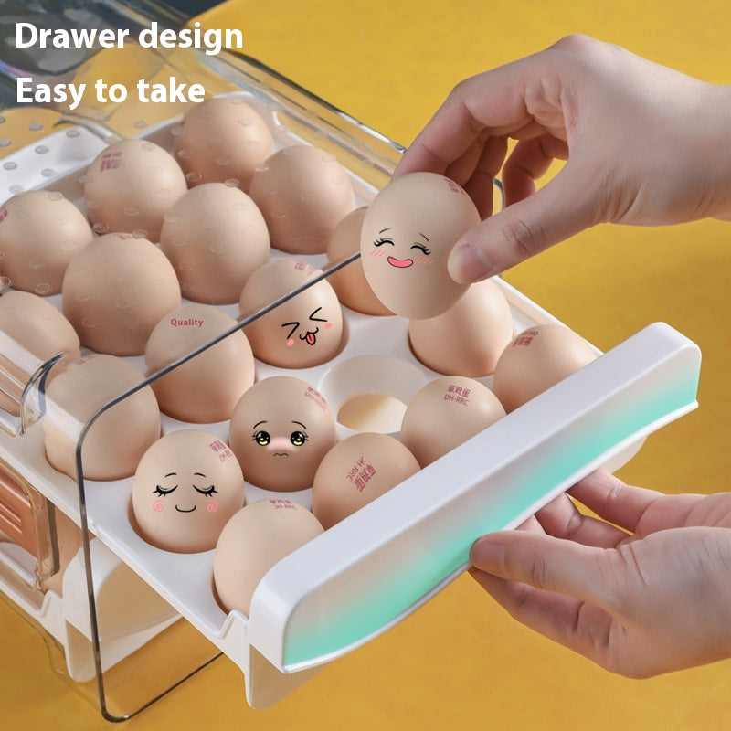 Eier-Aufbewahrungsbox mit Skala für den Kühlschrank | LuxeStyle