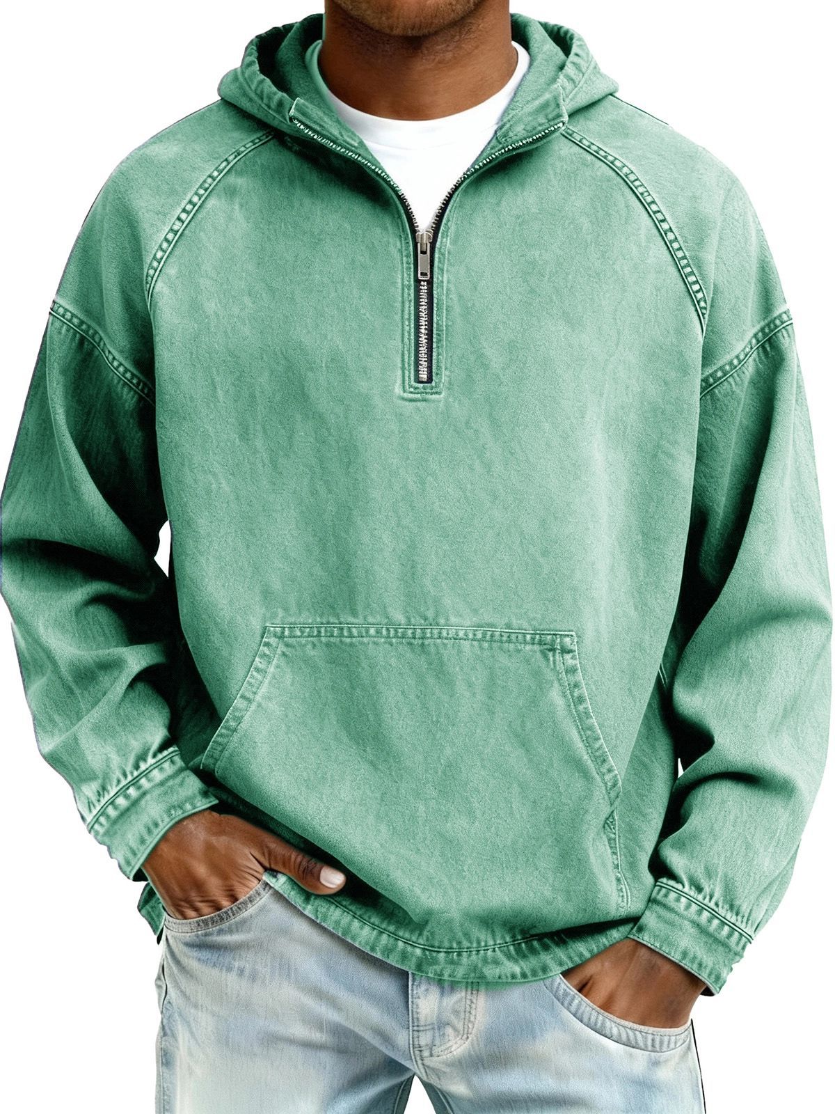 Herren Kapuzen-Sweatshirt mit Reissverschluss