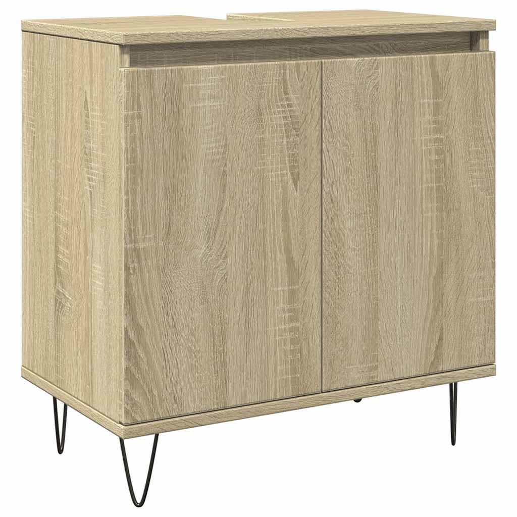 Badezimmerschrank Sonoma Eiche 58x33x60 cm