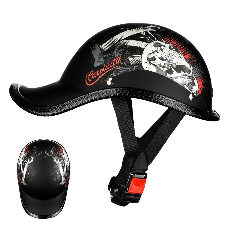 Retro-Halbschalenhelm für E-Motorräder
