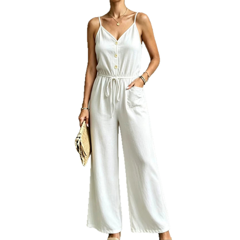 Eleganter Damen-Jumpsuit mit weitem Bein