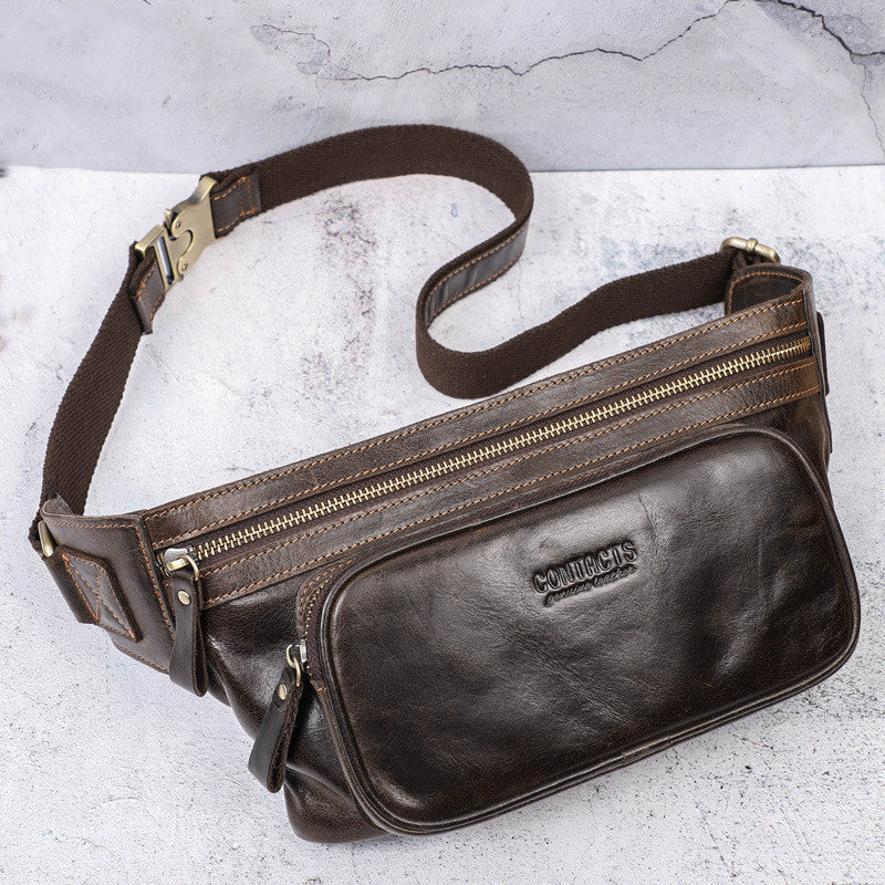 Herren-Bauchtasche aus Rindsleder | LuxeStyle