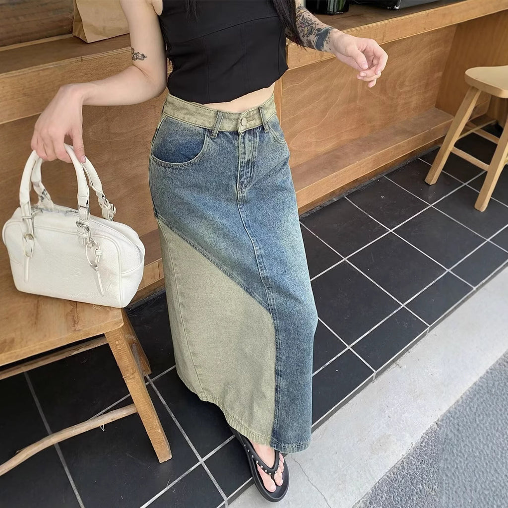 Vielseitiges Denim Etuikleid mit A-Linie – Bild 6 | LuxeStyle