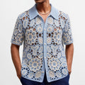Crochet-Top mit Blumenmuster