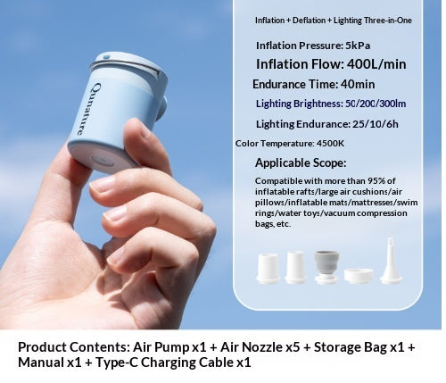 Mini-Elektro-Luftpumpe mit Magnetlicht – Bild 6 | LuxeStyle