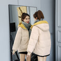 Kurze, locker geschnittene Daunenbaumwolljacke
