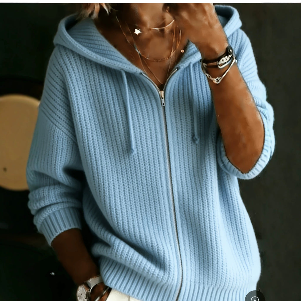 Hoodie-Cardigan mit Reissverschluss