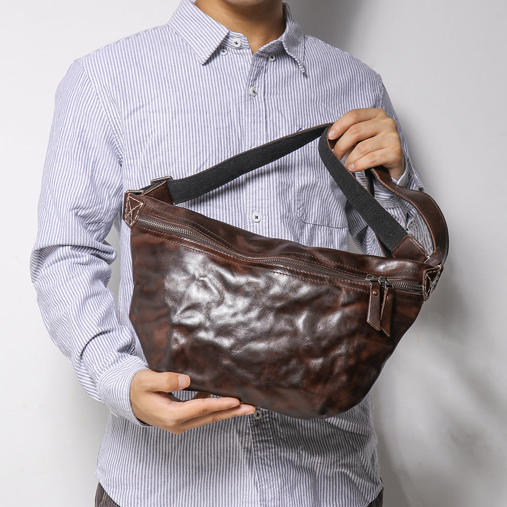 Retro Männer Crossbody Tasche mit Skullschnur – Bild 2 | LuxeStyle