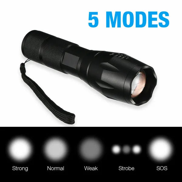 2er-Set USB LED Taschenlampen mit Zoom
