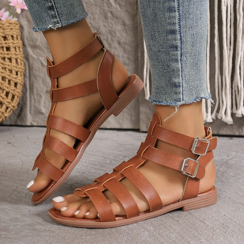 Damen-Sandalen mit Blockabsatz | LuxeStyle