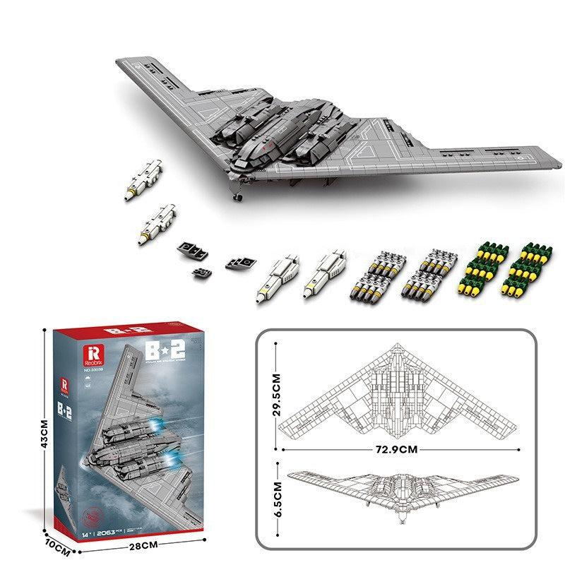 Militär Jet Bausteine Puzzle