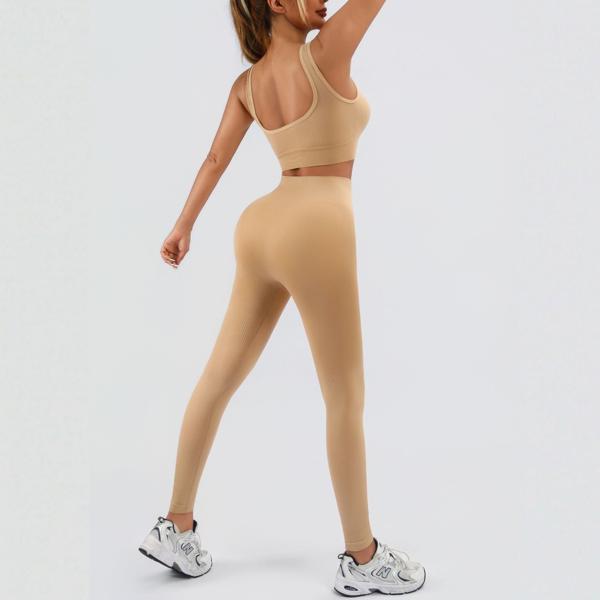 Workout-Set «Active» · 2-teilig, geripptes Tank (Damen) – LuxeStyle