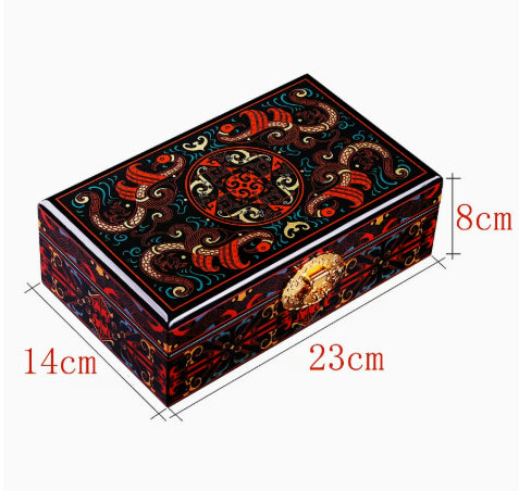 Lacquer-Juwelierbox mit großem Fassungsvermögen
