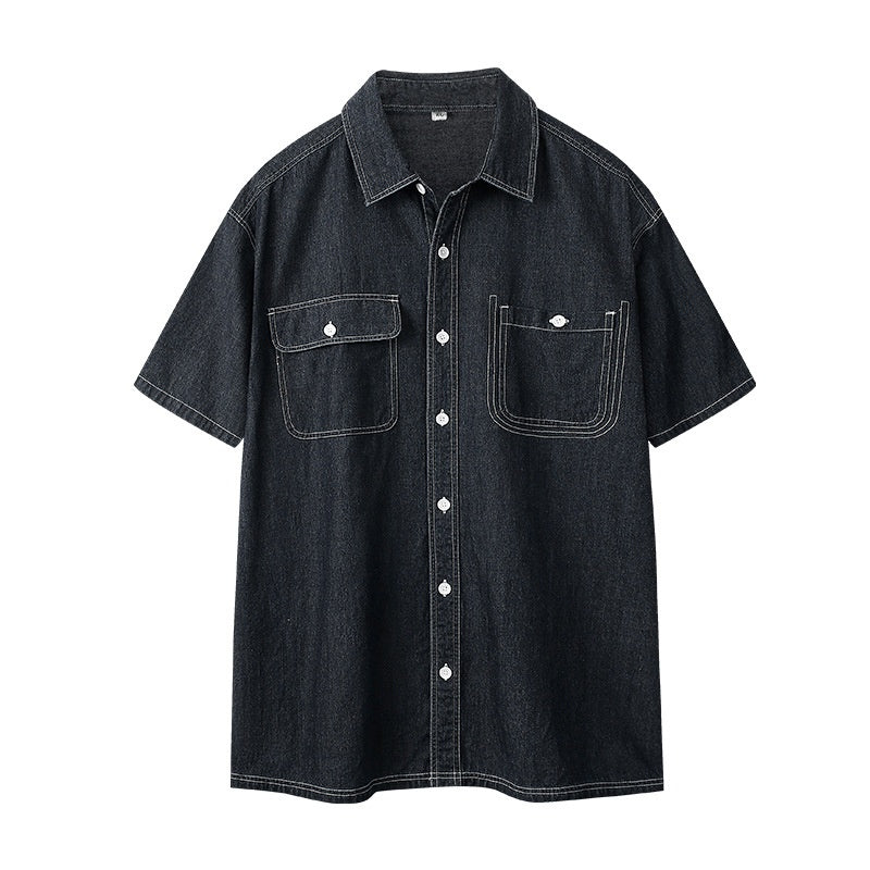 Slim-Fit Herren-Hemd aus Denim
