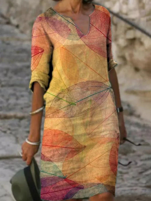 Damenmode-Lockerkleid Plus-Grösse