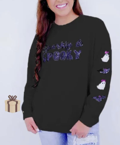 Pailletten-Hoodie für Damen