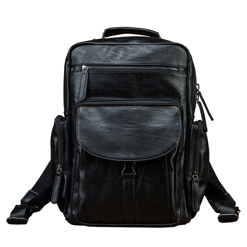 Grosser Rindsleder-Rucksack für Herren – Bild 19 | LuxeStyle