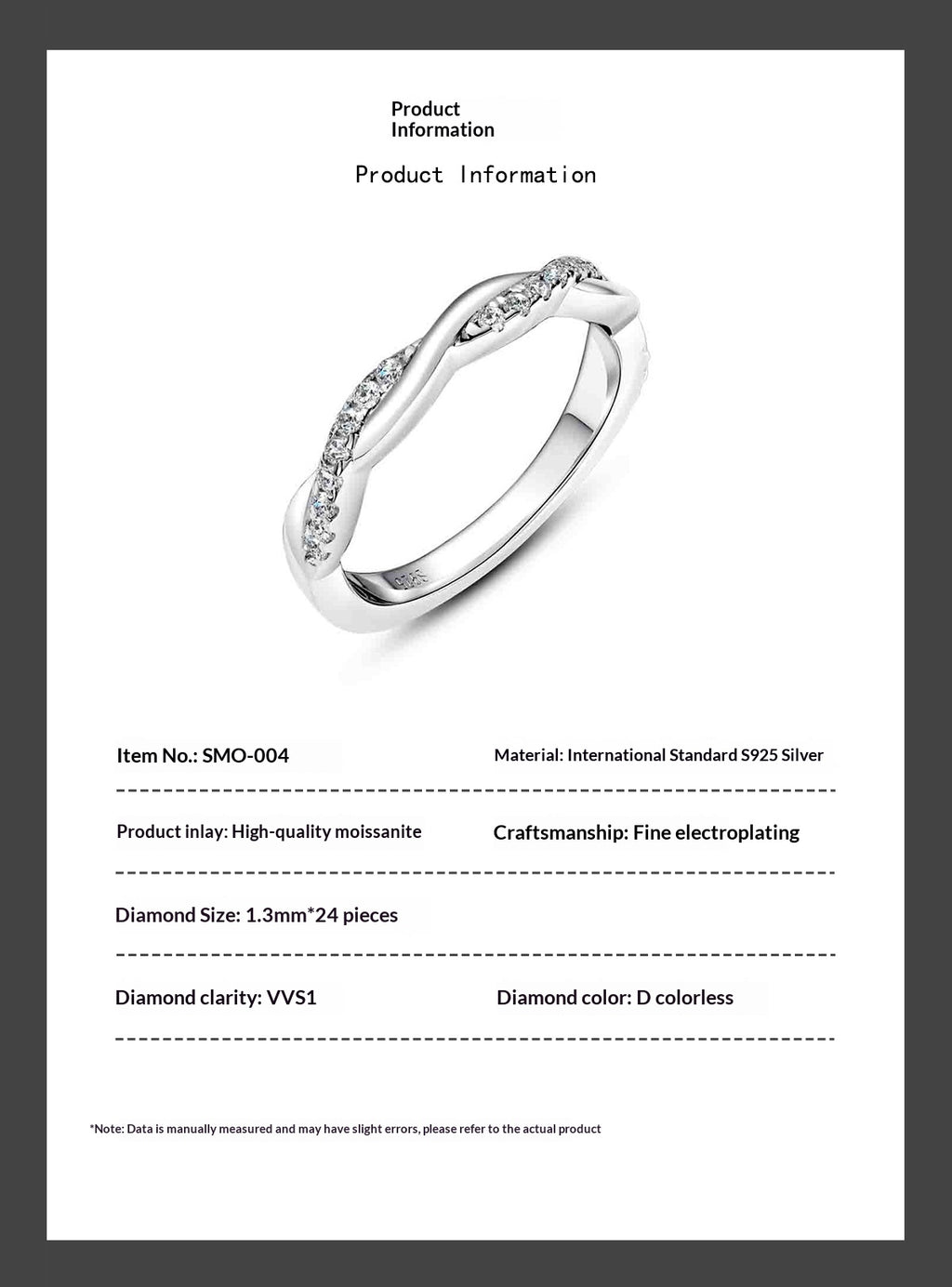 Verdrehter Ring mit Steinbesatz | LuxeStyle