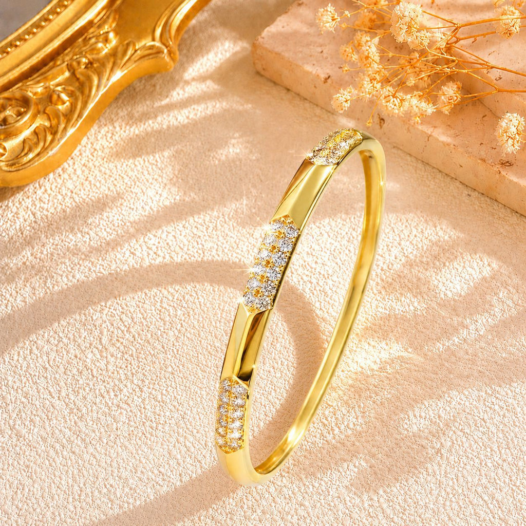 Elegantes Rauten-Armband mit Zirkonia