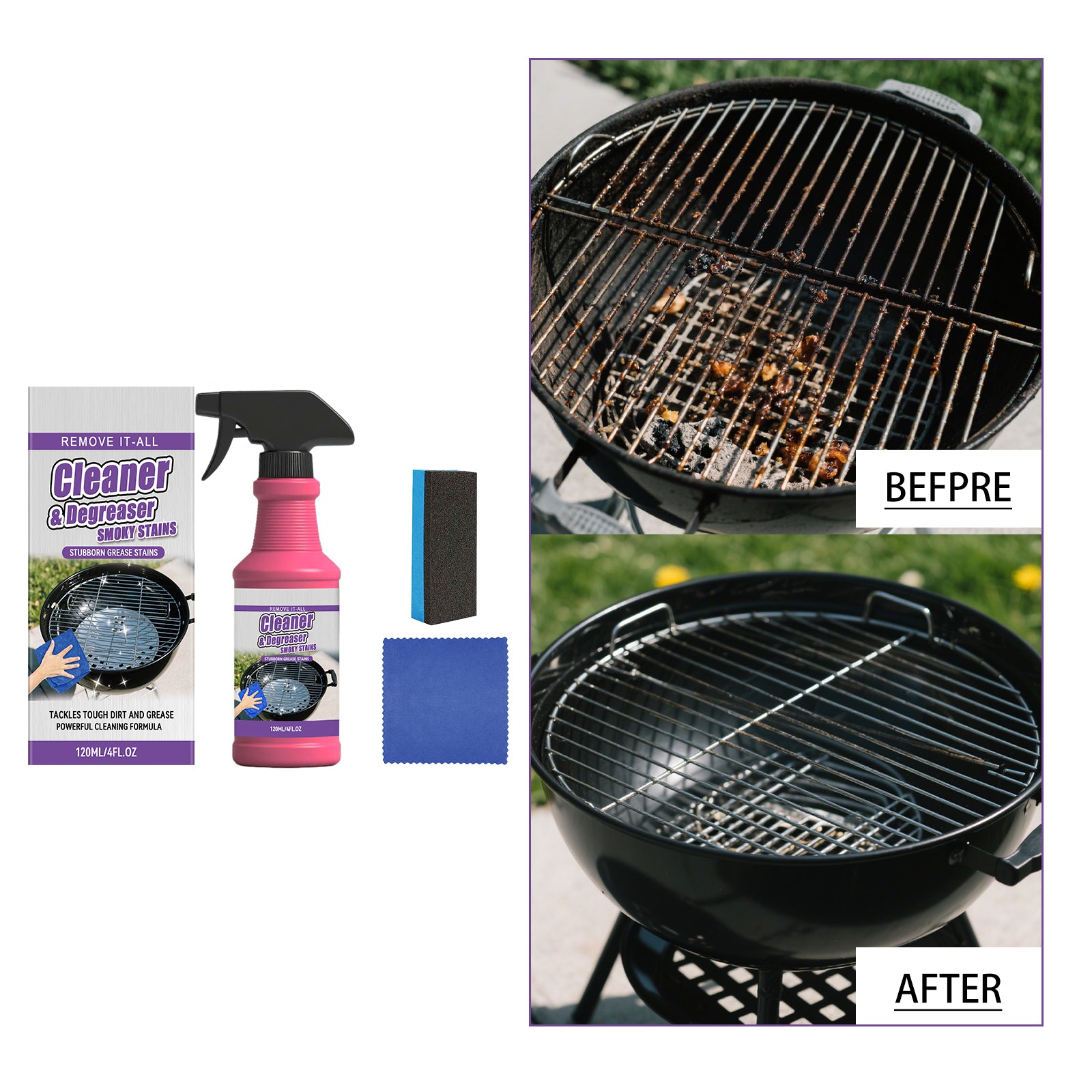 Kraftvoller Grillreiniger – Für mühelos saubere Roste.