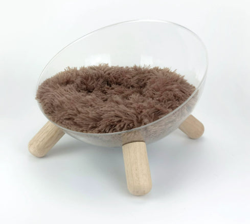 Katzenbett "Moonlight" – Transparente Raumkapsel