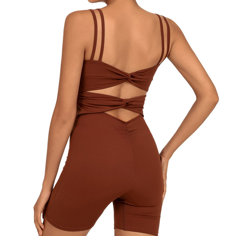 Einteilige Shorts mit Beauty Rücken