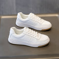 Damen Leder Schnürschuhe mit dicker Sohle