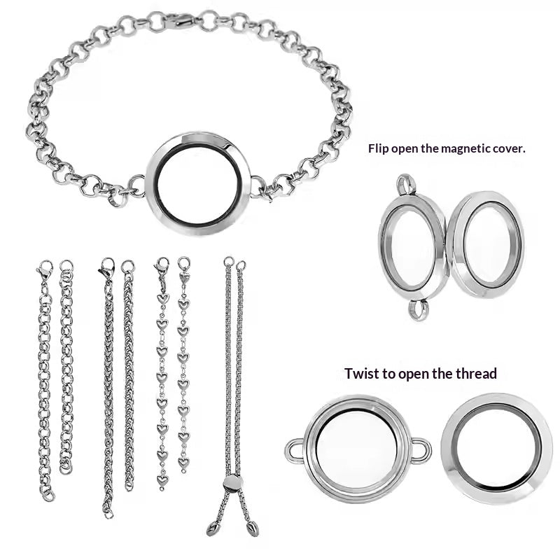 Armband mit doppelter Glasfassung – Bild 3 | LuxeStyle