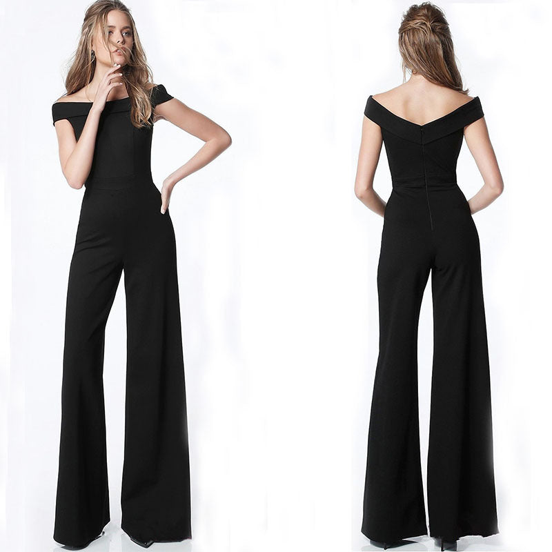 Off-Shoulder Casual Chic Jumpsuit