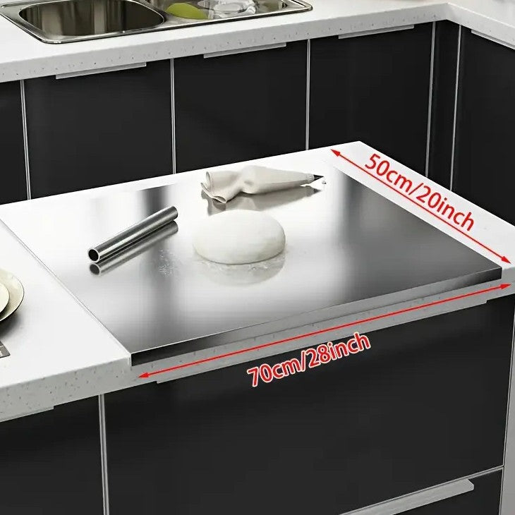 Edelstahl-Schneidebrett, faltbar – Bild 2 | LuxeStyle