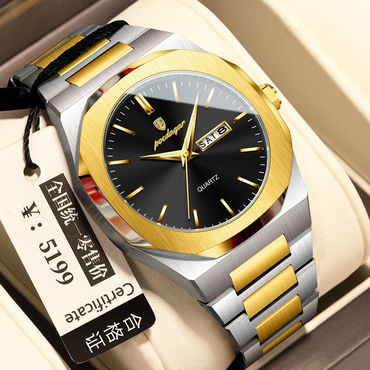 Männer-Wasserdichte Leuchtende Quarz-Uhr – Bild 2 | LuxeStyle