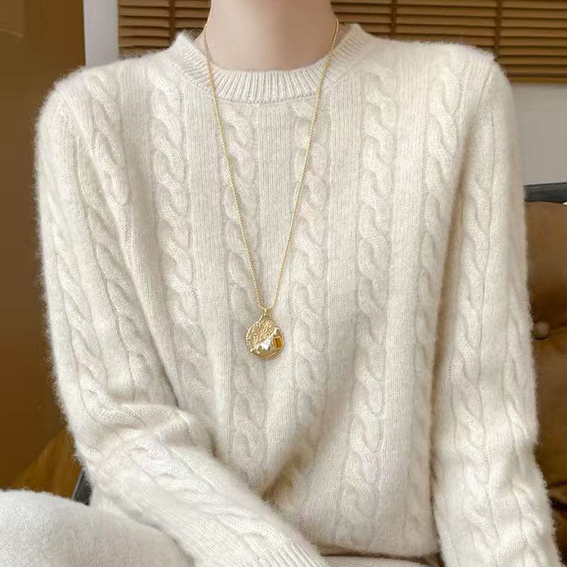 Weiches Kabelpullover
