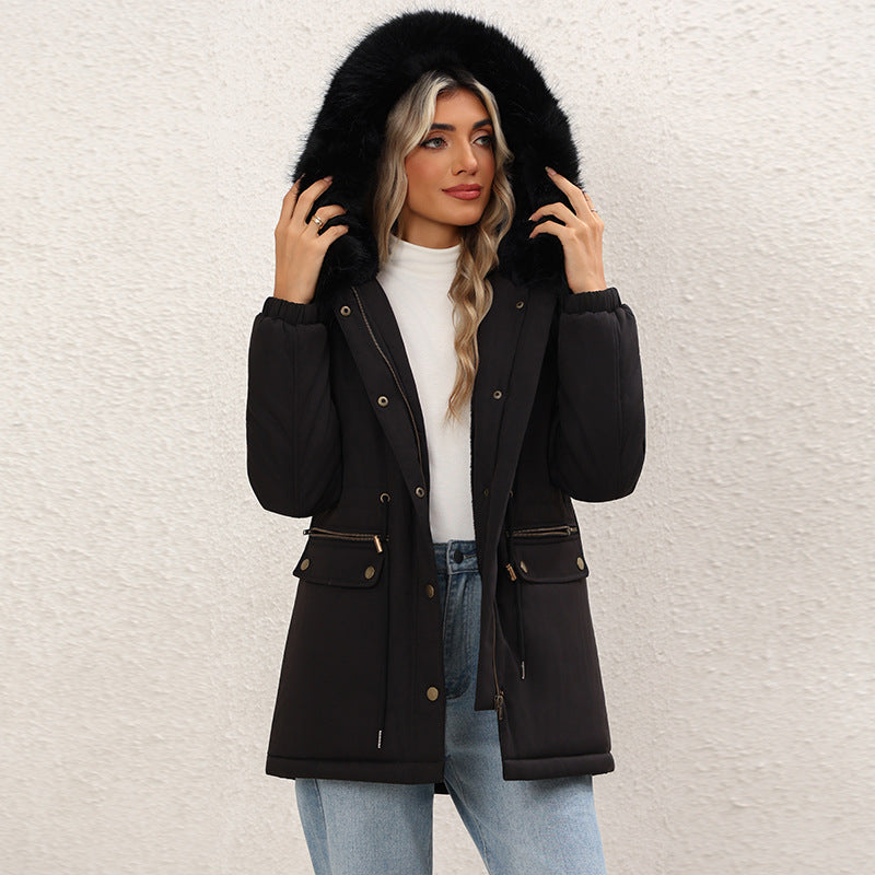 Fleecegefüllte Baumwolljacke mit Kapuze – Bild 5 | LuxeStyle