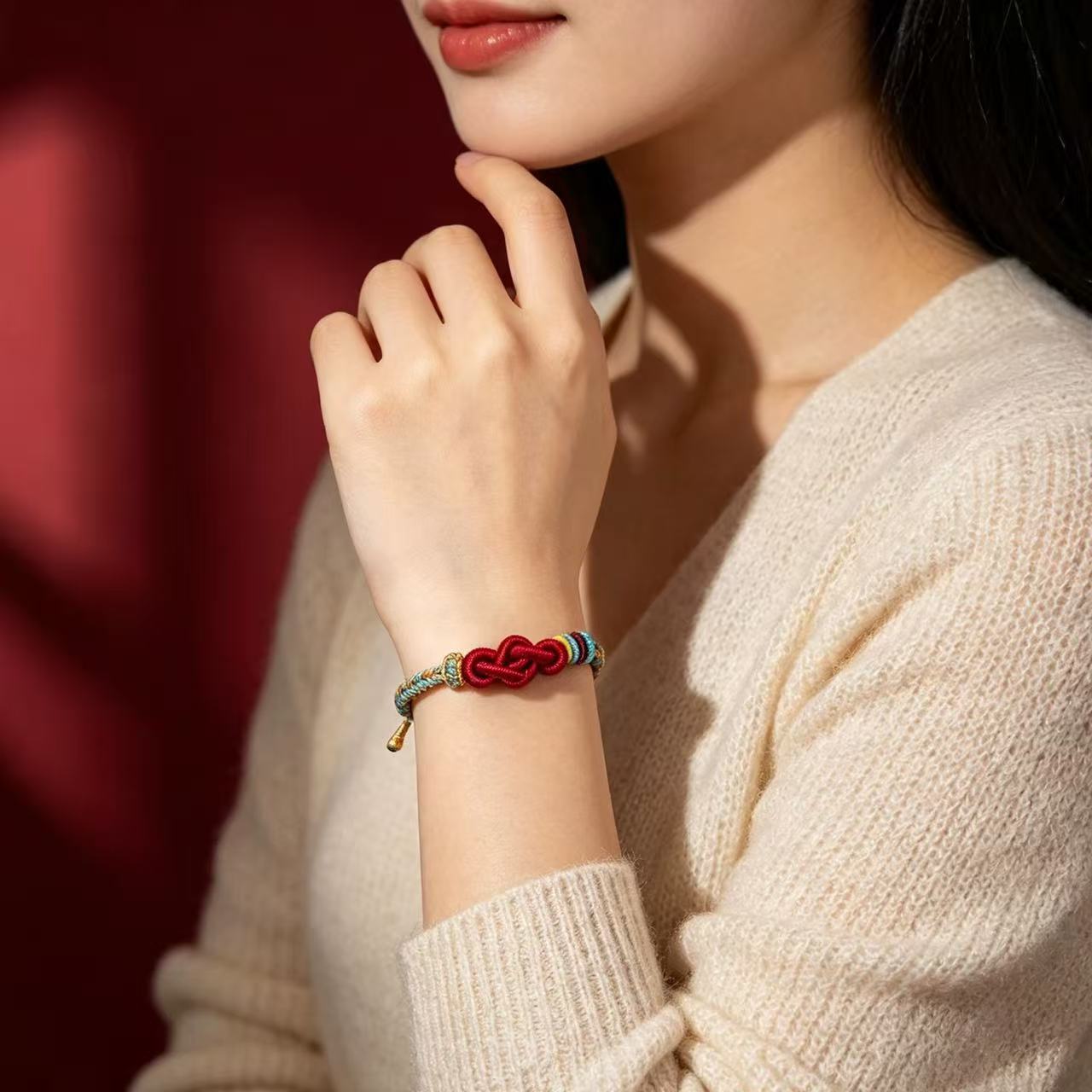 Roter Schmuckarmband