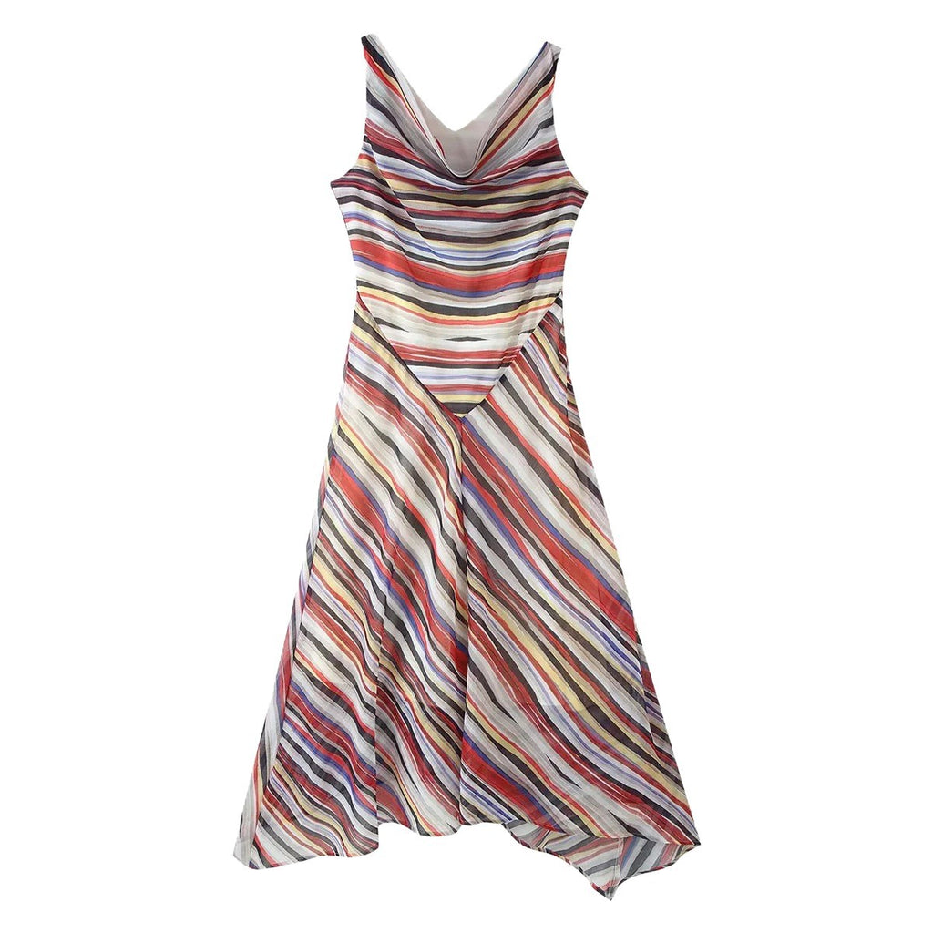 Damenkleid mit Streifenmuster | LuxeStyle