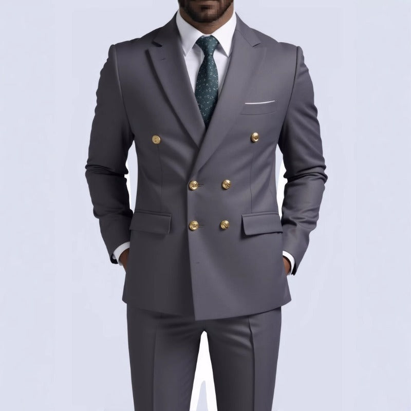 Doppelreihiger Casual Blazer für Herren – Ansicht 6