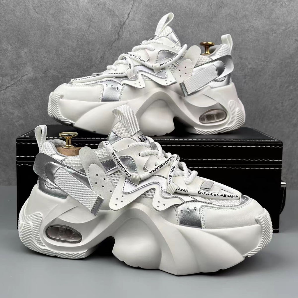 Herren Sneaker mit atmungsaktivem Mesh und Plateausohle