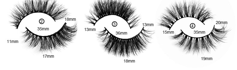 Handgemachte Nerzimitat-Wimpern (20 Paar)
